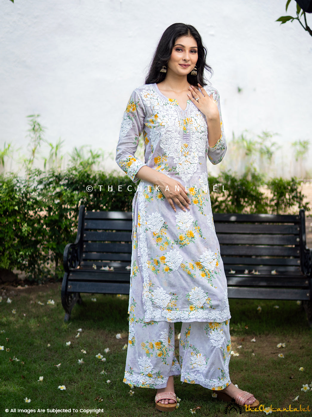 Buy FREE INNER Handmade Georgette Kurta Palazzo Set Ethnic Wear Lucknowi  Chikan Salwar Kameez Hand Embroided Party Wear Handcrafted Dress Set Online  in India - Etsy